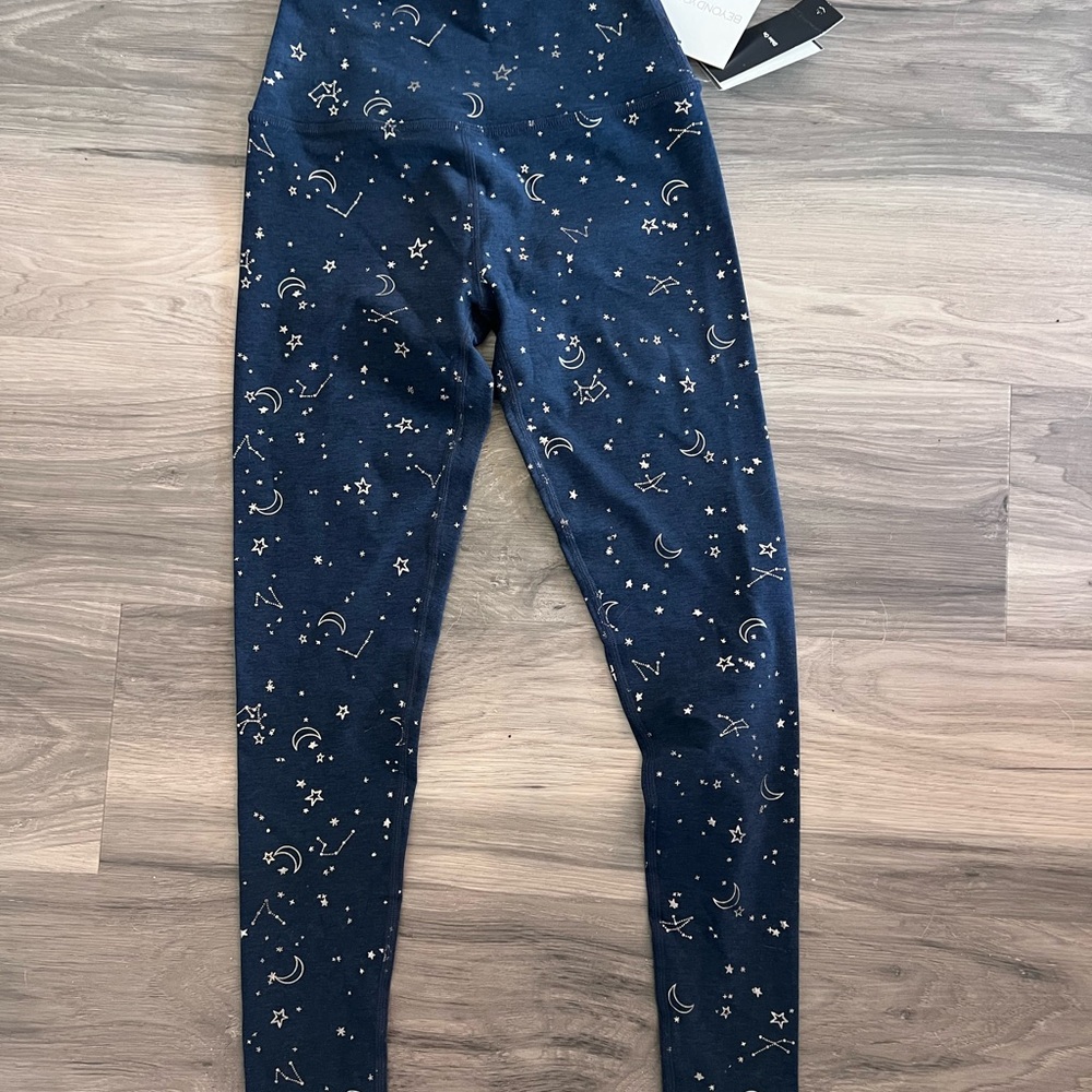 NWT Beyond Yoga Midnight Blue Celestial Leggings Sz. XS